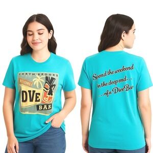 Bella +‎ Canvas T-Shirt Size Small Heather Sea Green Garth Brooks Dive Bar Band